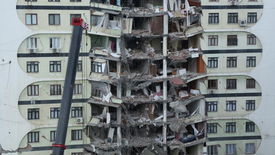 Khung cảnh hoang tàn sau trận động đất kinh hoàng ở Thổ Nhĩ Kỳ và Syria