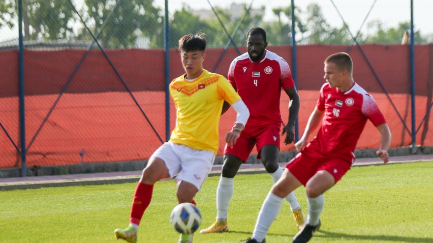 U20 Việt Nam thất bại trong trận “tổng duyệt” trước giải U20 châu Á 2023