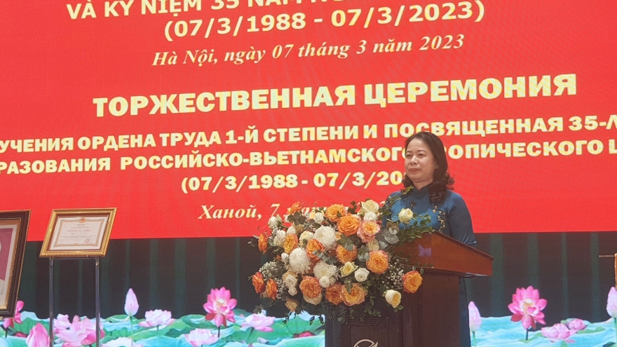 Phó Chủ tịch nước Võ Thị Ánh Xuân dự kỷ niệm ngày truyền thống Trung tâm Nhiệt đới Việt - Nga