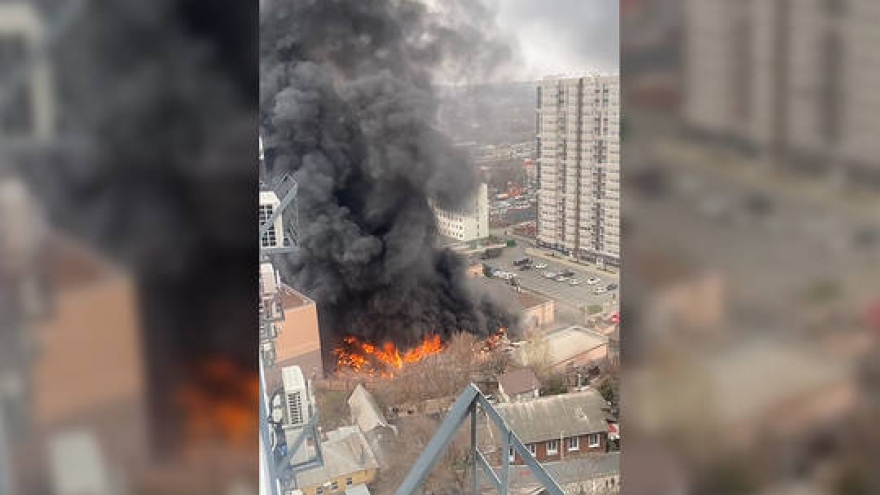 Cháy tòa nhà cơ quan an ninh Nga ở Rostov-on-Don