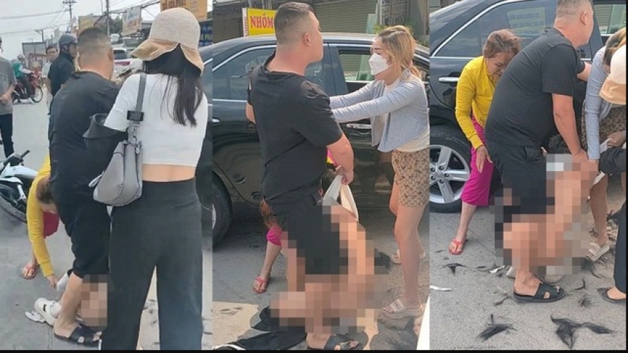 Tạm giữ 3 phụ nữ đánh ghen, lột đồ, cắt tóc cô gái giữa đường ở Bình Dương