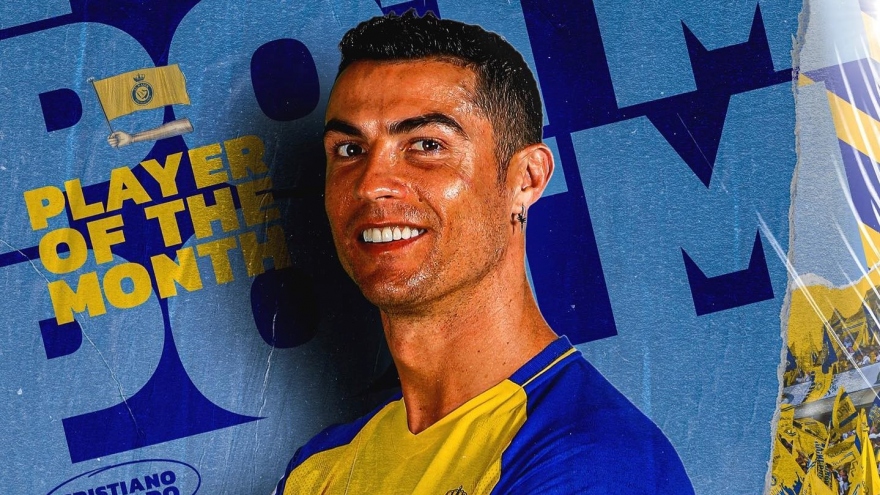Ronaldo nhận giải thưởng đầu tiên ở Saudi Arabia