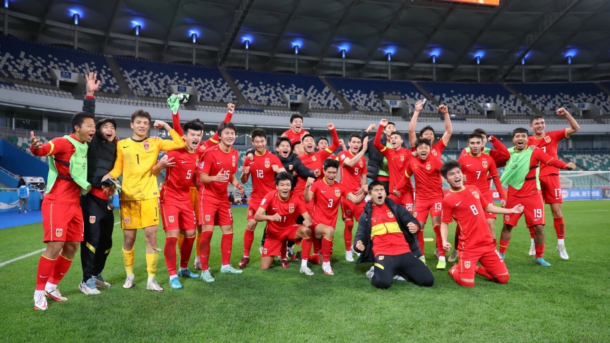 U20 Trung Quốc quyết tâm đánh bại U20 Hàn Quốc để đi World Cup