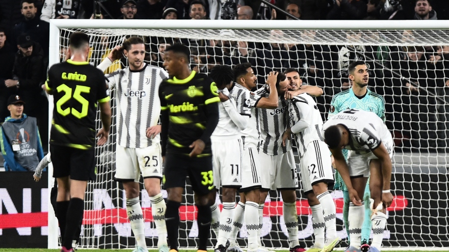 Kết quả Cúp C2 châu Âu 14/4: Juventus thắng nhọc Sporting Lisbon, chờ MU ở bán kết