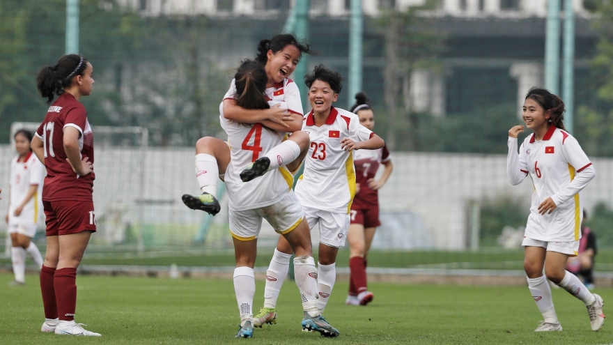 Bóng đá nữ Việt Nam đại thắng ở giải đấu châu lục