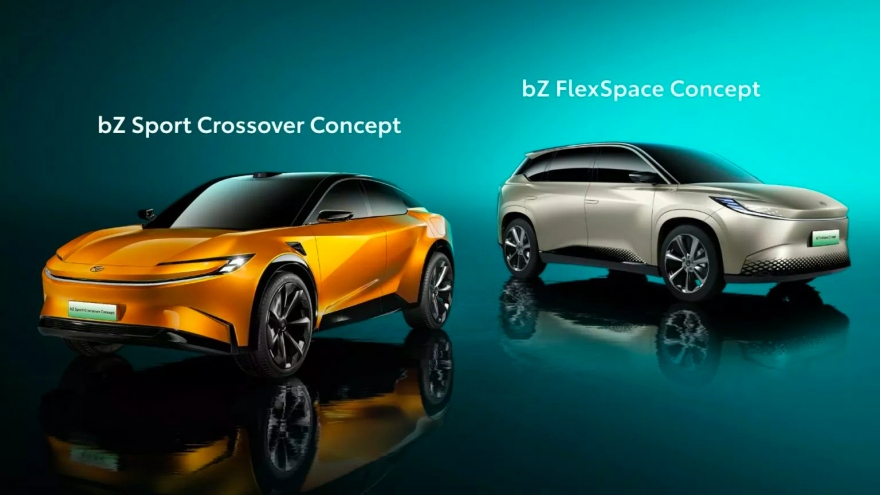 Chiêm ngưỡng hai mẫu xe điện Toyota bZ Sport Crossover và FlexSpace