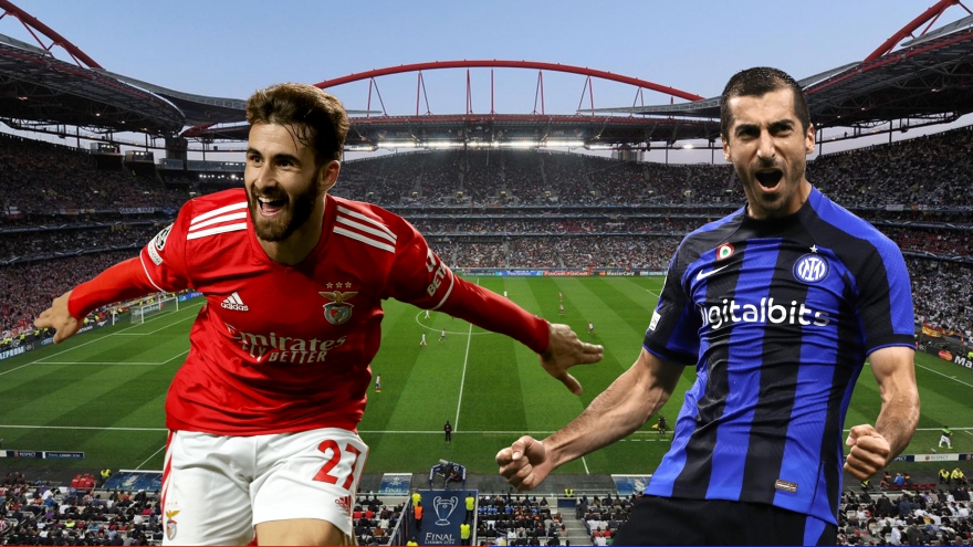 Dự đoán tỷ số, đội hình xuất phát trận Benfica - Inter Milan