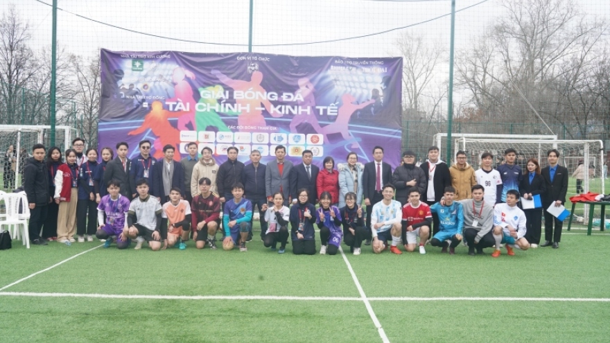 Khai mạc giải bóng đá “Tài chính - kinh tế 2023” của sinh viên Việt Nam tại Nga