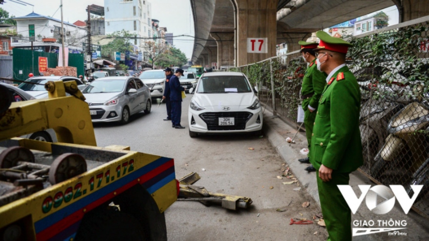 Công an Hà Nội phản hồi việc giao thông hỗn loạn ở chân cầu Vĩnh Tuy