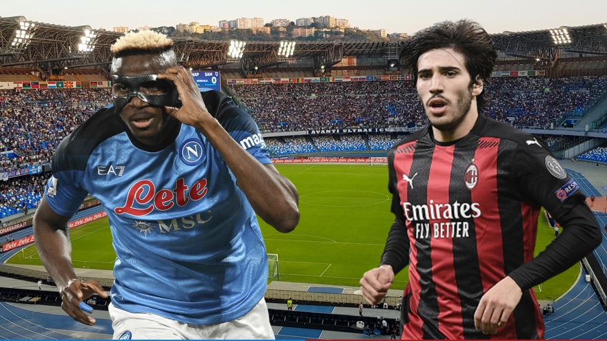 Dự đoán tỷ số, đội hình xuất phát trận Napoli - AC Milan