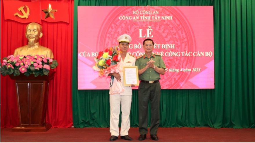 Đại tá Hồ Thanh Hiên làm Phó Giám đốc Công an tỉnh Tây Ninh
