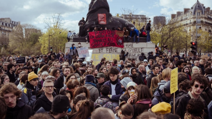 Ngày tổng đình công biểu tình thứ 12 phản đối cải cách hưu trí ở Pháp