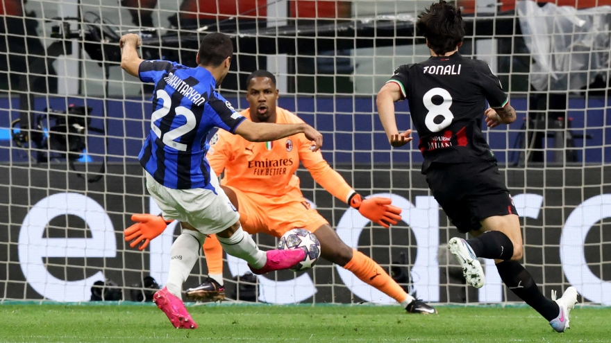 Kết quả Cúp C1 châu Âu 11/5: Inter thắng thuyết phục AC Milan trong trận derby Milano