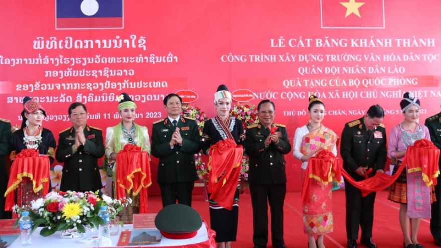 Khánh thành Trường văn hóa dân tộc nội trú Quân đội nhân dân Lào