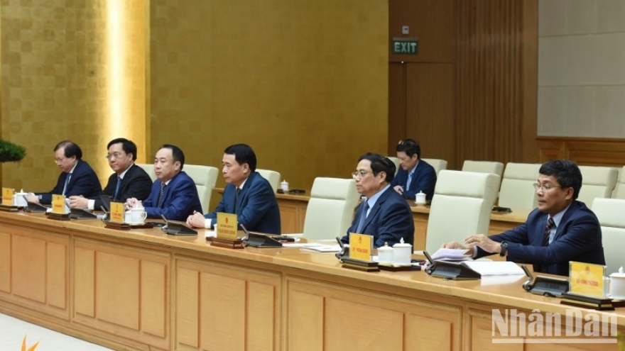 Thủ tướng Phạm Minh Chính tiếp Chủ tịch Liên minh Nghị sĩ hữu nghị Nhật - Việt