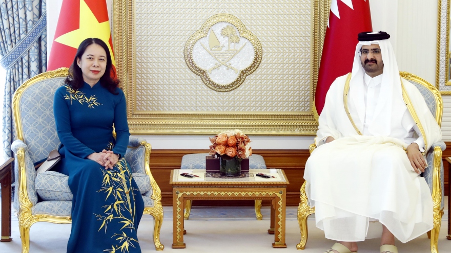 Phó Chủ tịch nước Võ Thị Ánh Xuân hội đàm với Phó Quốc vương Qatar