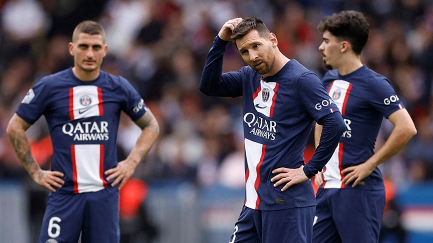 Kết quả bóng đá ngày 1/5: Messi mờ nhạt, PSG thua sốc trên sân nhà