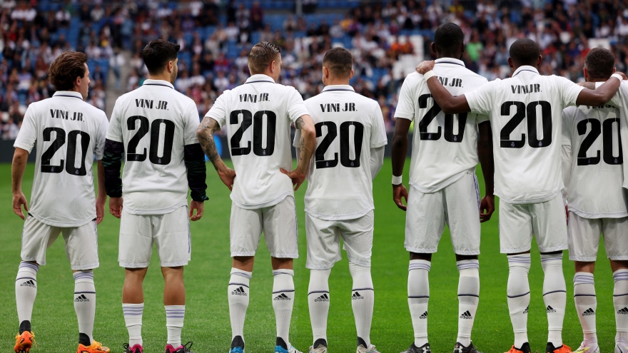 Real Madrid hành động ý nghĩa, ủng hộ Vinicius trước nạn phân biệt chủng tộc
