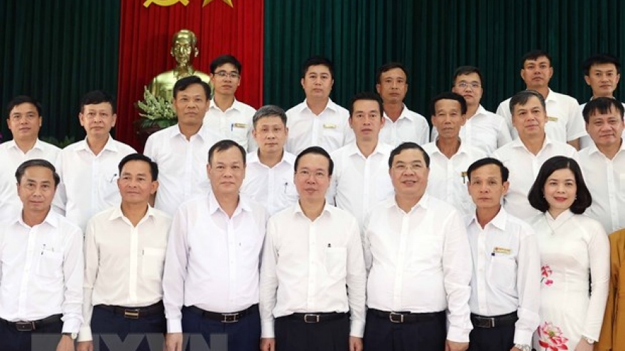 Chủ tịch nước thăm xã nông thôn mới kiểu mẫu Xuân Kiên, Nam Định