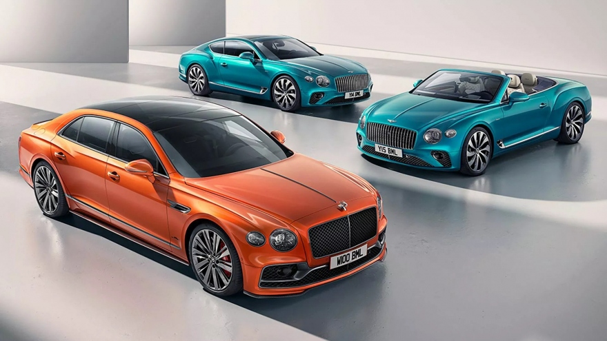 Ảnh chi tiết Bentley Continental GT Azure và Flying Spur Speed mới