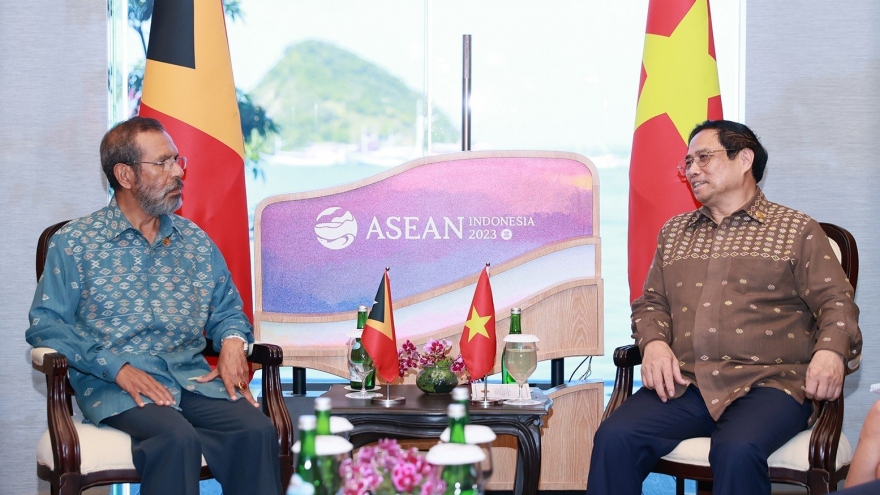 Thủ tướng Phạm Minh Chính gặp Thủ tướng Timor-Leste Taur Matan