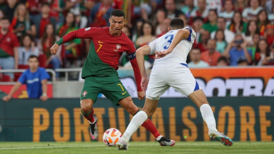 Ronaldo không ghi bàn, Bồ Đào Nha vẫn có chiến thắng tại vòng loại EURO 2024