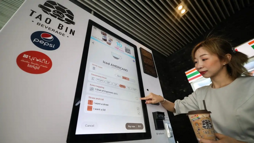 Máy bán hàng tự động thông minh ‘càn quét’ Trung Quốc và Thái Lan