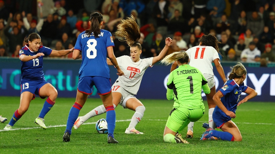 Kết quả World Cup 2023 ngày 21/7: ĐT nữ Thụy Sĩ thắng thuyết phục ĐT nữ Philippines