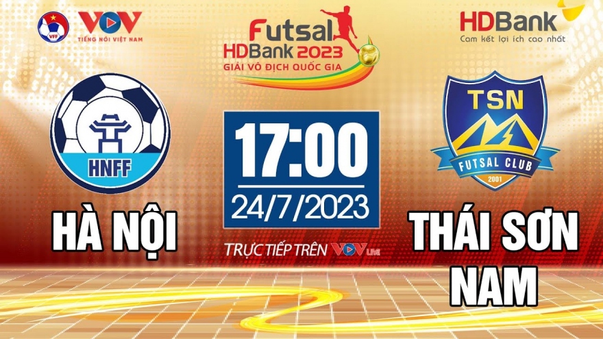 Trực tiếp Hà Nội vs Thái Sơn Nam Giải Futsal HDBank VĐQG 2023