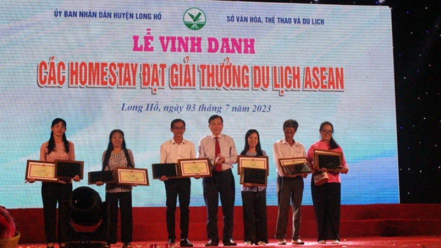 Vĩnh Long vinh danh các homestay đạt giải thưởng Du lịch ASEAN năm 2023