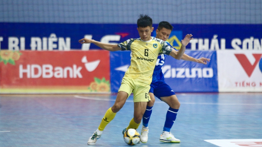 Kết quả Futsal HDBank VĐQG 2023: Thái Sơn Nam và Sahako rượt đuổi nghẹt thở