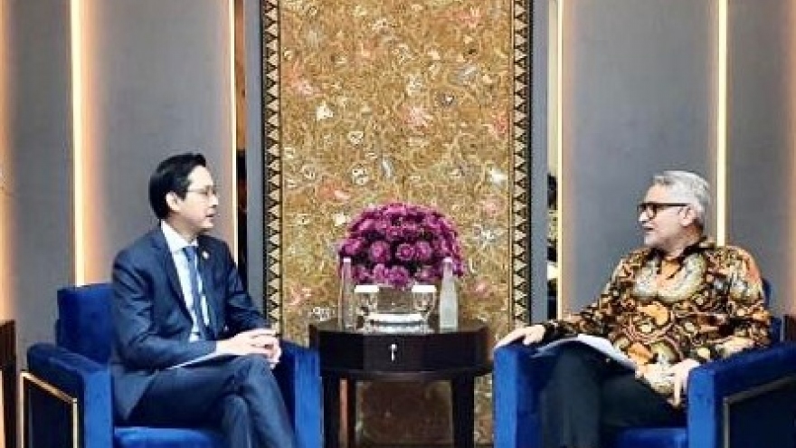 Thứ trưởng Bộ Ngoại giao Đỗ Hùng Việt làm việc với Thứ trưởng Ngoại giao Indonesia