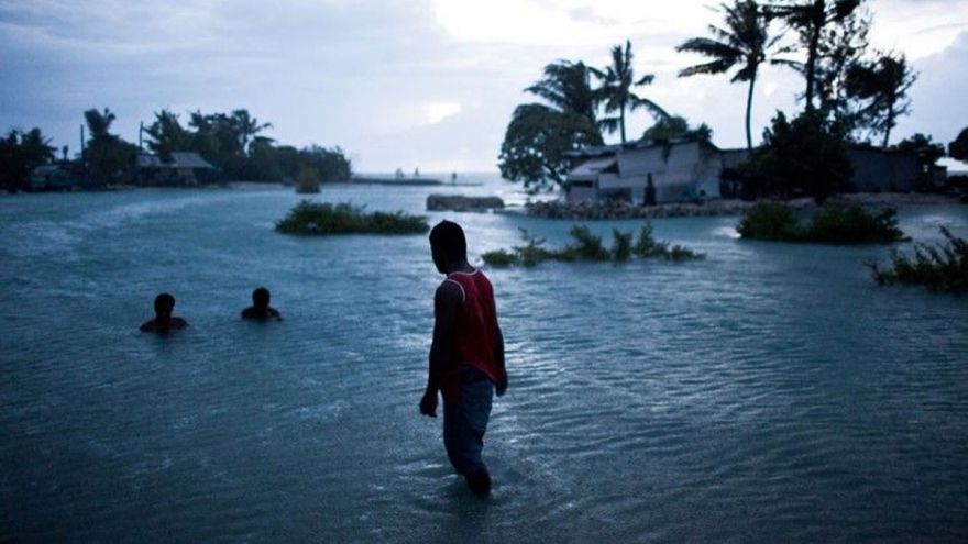 Nước biển dâng đe dọa sinh kế người dân ở các quốc đảo Thái Bình Dương
