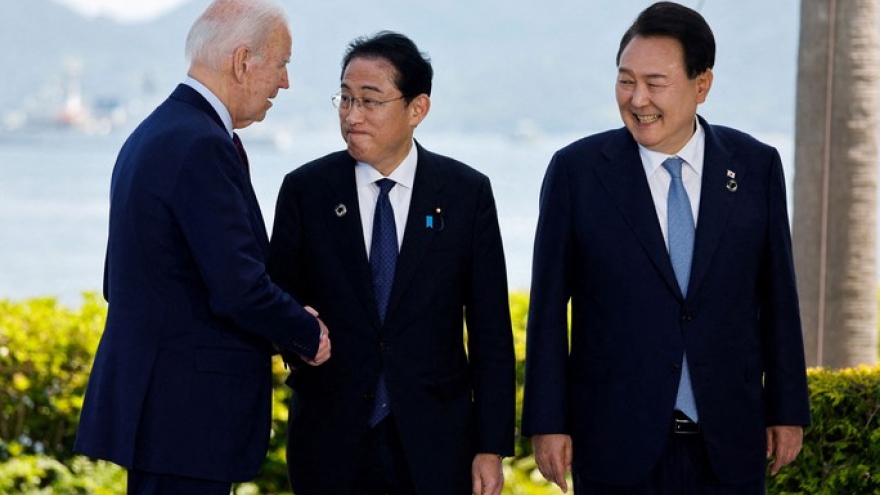 Mỹ, Nhật Bản, Hàn Quốc ra tuyên bố chung cam kết mở rộng hợp tác ba bên