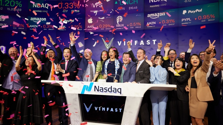 Vinfast chính thức niêm yết trên Nasdaq - Giá trị vốn hoá hơn 23 tỷ USD