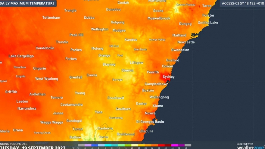 Australia đối mặt mùa hè nắng nóng kéo dài và nguy cơ cháy rừng lan rộng