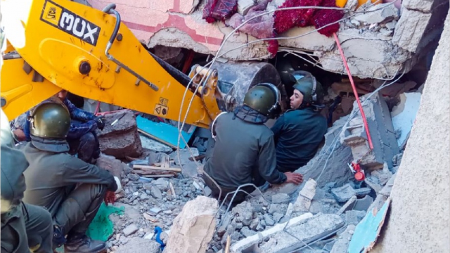 Động đất Morocco: Cứu hộ gặp khó khăn, nhiều khu vực chưa thể tiếp cận