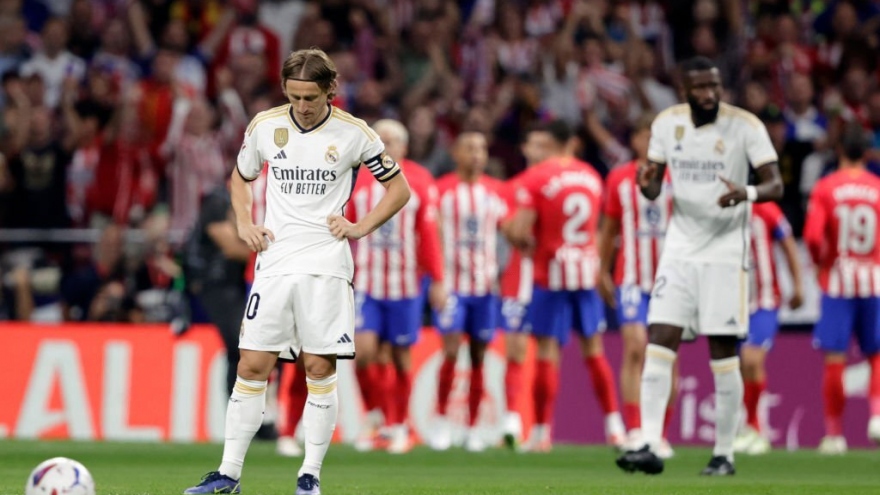 Gục ngã trước Atletico, Real Madrid mất ngôi đầu bảng La Liga