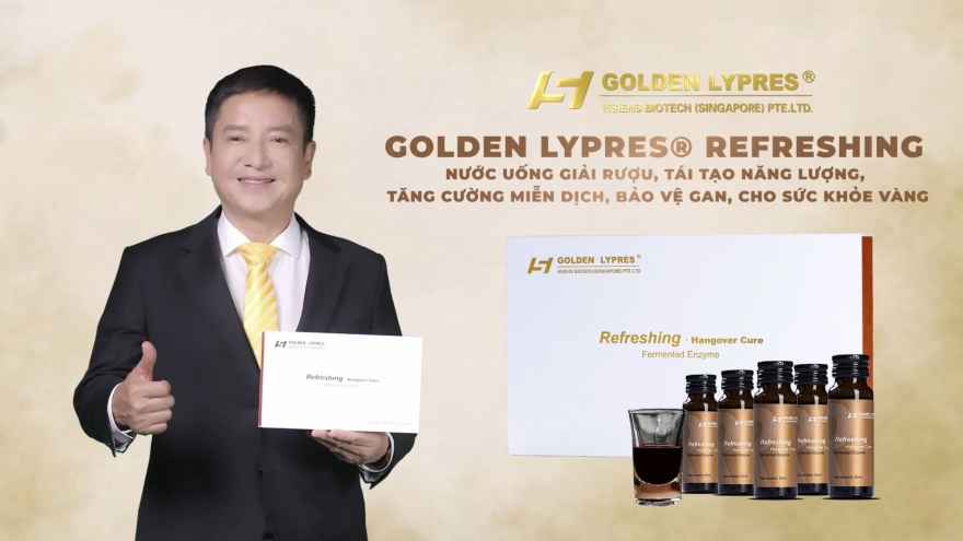 Nước uống giải rượu Golden Lypres® Refreshing cho sức khỏe vàng