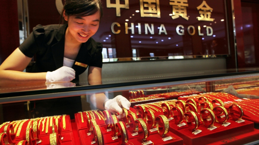 Giá vàng tại Trung Quốc tăng cao kỷ lục sau căng thẳng tại Trung Đông
