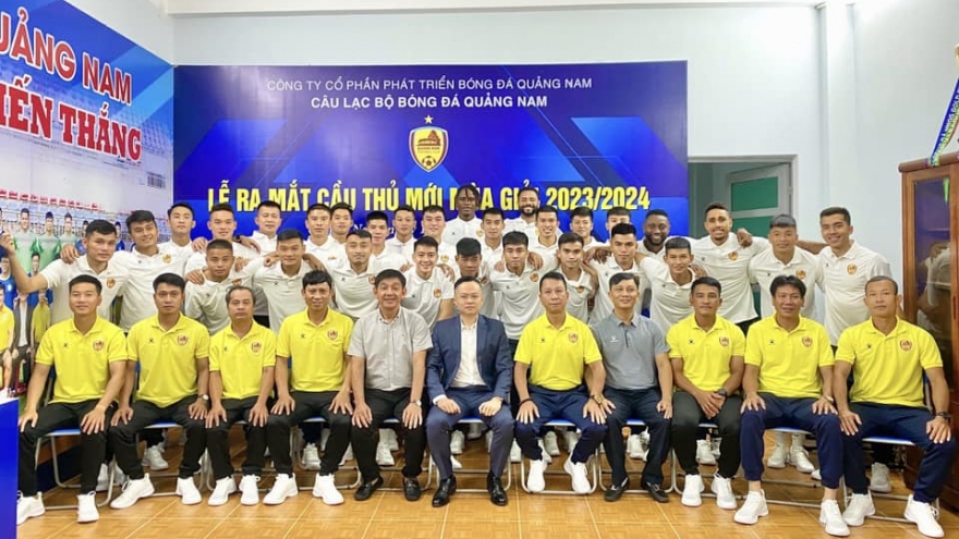 CLB Quảng Nam ra mắt 15 tân binh sát ngày V-League 2023/2024 khởi tranh