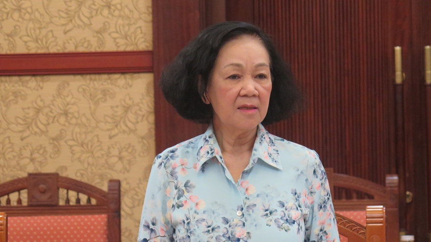 Bà Trương Thị Mai giao ban với các ban đảng, cơ quan, đoàn thể trung ương