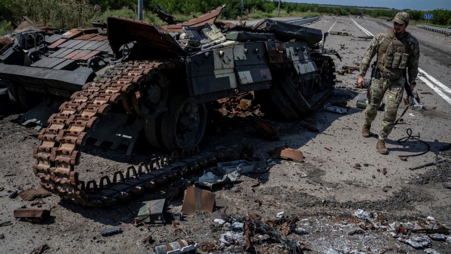 Cận cảnh binh sỹ Ukraine chốt chặn nhiều ngả, quyết liệt phản công lực lượng Nga