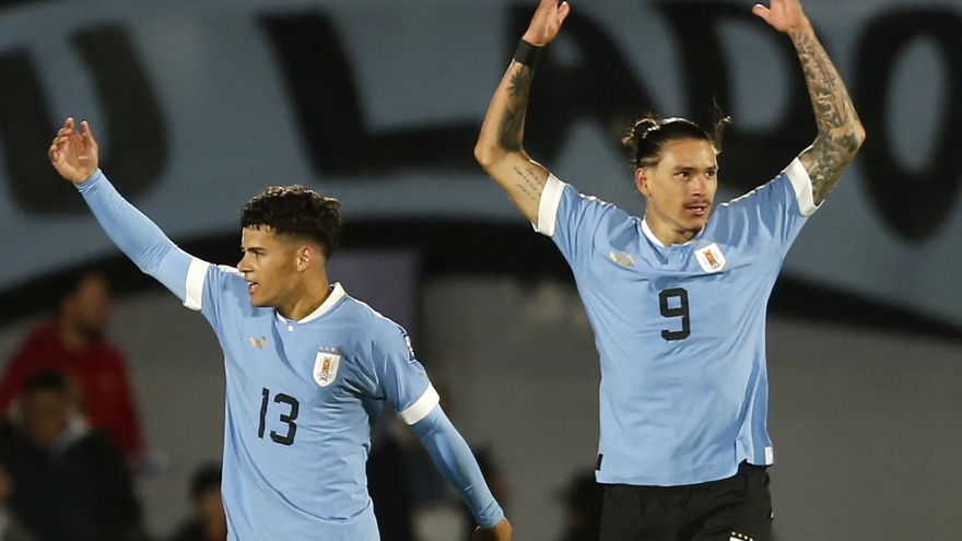 Nunez ghi bàn và kiến tạo, Uruguay thắng Brazil trong ngày Neymar chấn thương