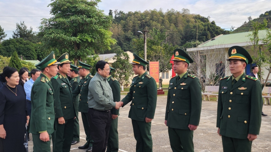 Thủ tướng Phạm Minh Chính thăm Đồn Biên phòng Huổi Luông tỉnh Lai Châu