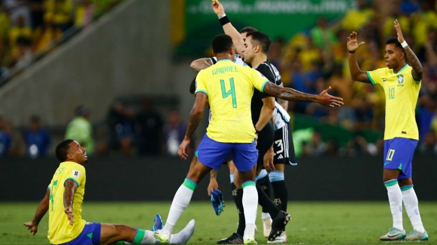 Bảng xếp hạng vòng loại World Cup 2026 khu vực Nam Mỹ: Brazil "rơi tự do"