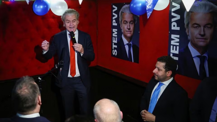 Đảng cực hữu Hà Lan giành chiến thắng, châu Âu lo ngại