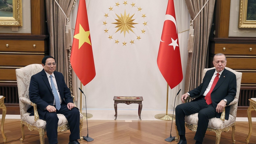 Thủ tướng Chính phủ Phạm Minh Chính gặp Tổng thống Thổ Nhĩ Kỳ