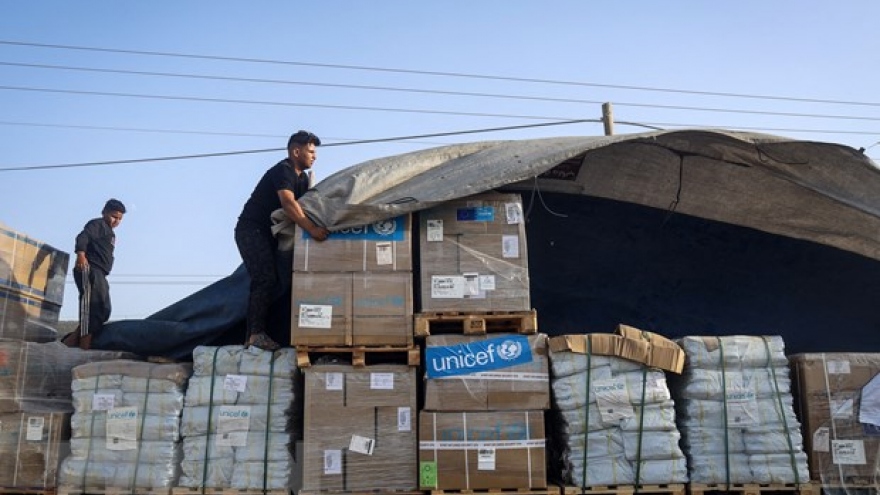 Thêm hàng chục xe chở hàng viện trợ nhân đạo dự kiến vào Gaza