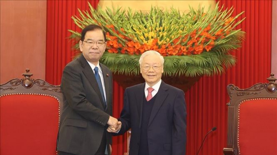 Tổng Bí thư Nguyễn Phú Trọng tiếp đoàn đại biểu Đảng cộng sản Nhật Bản